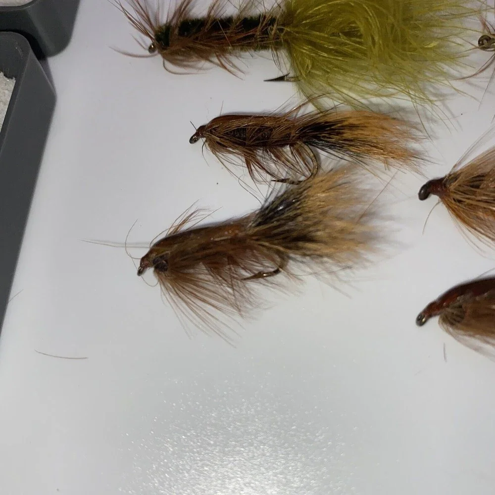 Vintage Fishing Lure Lot Caddis Caddisfly Mayfly Bug Feather Scientific Anglers